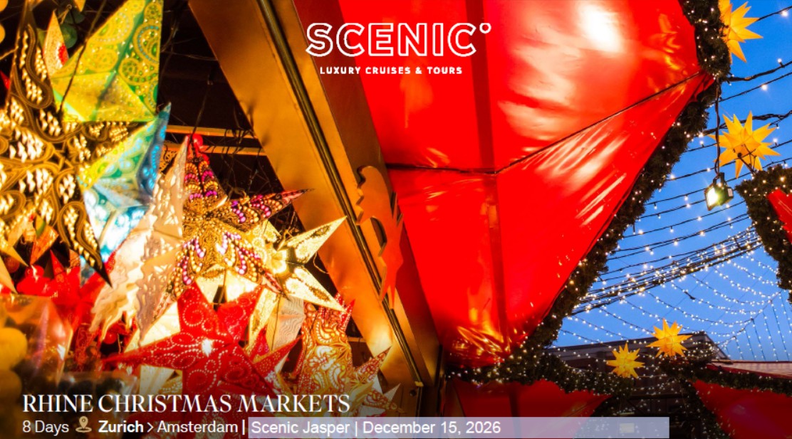 Rhine Christmas Market Cruise – Zurich to Amsterdam – Dec 15 to Dec 22, 2026
